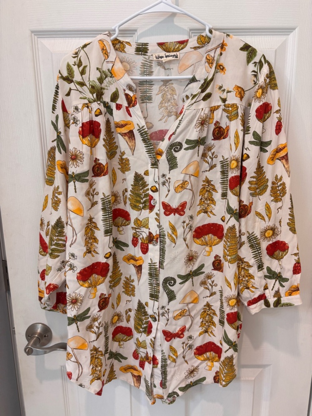 Hope Springs Garden/Floral Button Down Too
